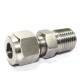 SS Male Connector Compression Double Ferrule OD Fitting Stainless Steel 316.